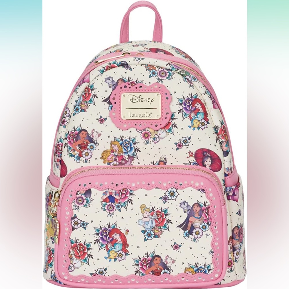 Loungefly Disney Princess Tattoo Mini Backpack